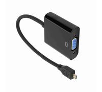 Aramox Adaptador de Video Micro a VGA, sin Interferencia de Señal, Soporte de 1080p, Enchufe de 24k, Fuente de Alimentación, Enchufe y Reproducción, Estabilidad Mejorada, para 4B con de (MicroHDMI