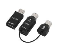 Aramox Adaptador MIDI Adaptador MIDI Inalámbrico ABS 2.4GHz 3ms Baja Latencia 48H Batería Tipo C Plug and Play para Sintetizador de Teclado de Piano Digital y Dispositivos