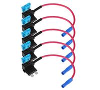 Aramox Adapter, 5Pcs Car Auto Tap Tap Adaptador de fusibles Porta Cuchillas(Large)