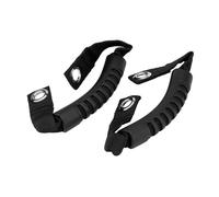 Aramox Agarradera Coche Asidero de agarre, 2 piezas Asiento trasero del autom¨®vil Asiento de respaldo trasero Asidero de agarre Juego de manijas con orificio para 1995-2017(Negro)