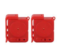 Aramox Alarma de Manija de Puerta, Alarma Portátil de Ventana de Puerta ABS, Paquete de 2, Alerta Antirrobo Activada por Vibración con Instalación de Pasador para Uso en Viajes, Hoteles, Hogares y