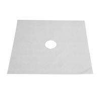 Aramox Alfombra de Protección de la Estufa de Gas, Cubierta de Quemador Antiadherente de Alta Temperatura, 4 Piezas para una Fácil Limpieza en la Cocina del Hogar (SILVER)