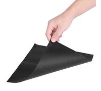 Aramox Alfombra de Protección de la Estufa de Gas, Cubierta de Quemador Antiadherente de Alta Temperatura, 4 Piezas para una Fácil Limpieza en la Cocina del Hogar (BLACK)