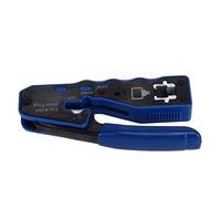Aramox Alicates para Engarzar a Mano Alicates para Engarzar Cables de Red de Acero Al Carbono Engarzadora con Cabeza de 8P para Corte de Cables Ethernet, Pelado y Engarzado por Instaladores y Usuarios