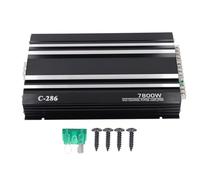 Aramox Amplificador de 4 Canales Serie Cobalt CBA2500.4 Amp de Potencia de Aleación de Aluminio AB Clase AB con Paquete de Titulares de Teléfonos Magnéticos de Gravedad, Marina