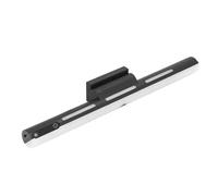 Aramox Ángulo Giratorio de la Barra de Luz de la Batería Recargable 1800mAh para la Batería de Litio del Espejo del Maquillaje de la Cabecera (BLACK)