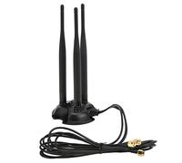 Aramox Antena WiFi de Alta Ganancia, Material ABS, Antena Magnética Ajustable de 6DBI para Enrutador Inalámbrico y Soluciones de Hogar Inteligente