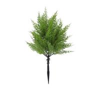 Aramox Artificial Cedar Topiary Ball Trees, 13.78in, Ground Spike | Vegetación sintética con follaje , plástico que se desvanece sin ensamblaje, decoración de entrada al jardín del porche
