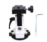 Aramox Asiento de Ajuste de Latitud de Aleación de Aluminio, Perillas Duales, ángulo Ajustable de 0 a 90 Grados, Accesorios de Telescopio Astronómicos Compatibles (White)