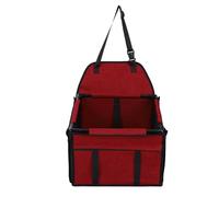 Aramox Asiento de Coche para Perros Plegable y Resistente Al Agua para Viajes de Gran Capacidad para Mascotas, Hecho de Material de Primera Calidad (Rojo)