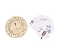 Aramox Atractivo Juego de Rueda de Palabras CVC sobre Material de Madera de Arce para Niños Que Aprenden Vocabulario en Inglés