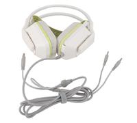 Aramox Auriculares con Auriculares para Juegos de Diadema X13 con con Cable con Almohadillas de Oído Suave Enchufar y Reproducir Control de Volumen y Micrófono Compatible con PC One (White)