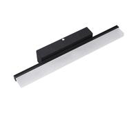 Aramox Barra de Lámpara LED para Tocador de Baño de Alto Brillo, Luz Blanca Neutra, Larga Vida útil, Material Acrílico, Barra de Luz Montada en la Pared, 2 Tornillos para Baños, Vestidores (BLACK)