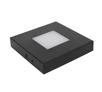 Aramox Base de Luz LED Multicolor, Soporte de Exhibición de Cristal ABS con Batería USB, 3 Modos de Iluminación, Base Cuadrada Iluminada para Figuras de Joyería de Arte de Vidrio, Exhibición en Casa,