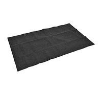 Aramox BBQ Floor Mat, Flame Retardant Pet PE Composite (152 * 91CM Ángulo | Protector de parrilla de absorción de aceite, parte inferior antideslizante, diseño lavable plegable, cocina en el patio,