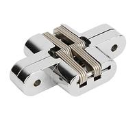 Aramox Bisagra de Puerta Cruzada Oculta con ángulo de Bisagra Oculta de Aleación de Zinc para Puertas Plegables, Mesas, Rodamientos de Muebles (Grande)