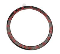 Aramox Bisel de Reloj Anillo de Repuesto de Acero Inoxidable de 51 Mm con Cinta Adhesiva Cubierta de Bisel a Prueba de Rayones Marco Liviano para Fenix 8 51 Mm Uso Diario (negro rojo)