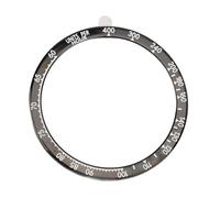Aramox Bisel de Reloj Anillo de Repuesto de Acero Inoxidable de 51 Mm con Cinta Adhesiva Cubierta de Bisel a Prueba de Rayones Marco Liviano para Fenix 8 51 Mm Uso Diario (blanco negro)