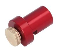 Aramox Bloque de Límite de Orificio para Perro de 20 Mm, Perilla de Escalera, Regla de ángulo para Carpintería, Ajuste de Abrazadera Auxiliar para Sierra Cuadrada de Carpintero (rojo)