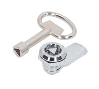 Aramox Bloqueo de la Leva Clave del Gabinete Bloque de Cámara y Llave de Cilindro Triangular Aleación de Zinc Chapada para Gabinetes Industriales Puertas de Vehículos Recreativos