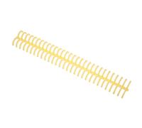 Aramox Bobina Espiral Unida Plástico Fuerte de 30 Hoyos 130 Lámina Peine para Biblioteca de Clases de Oficina, 10pcs (YELLOW)