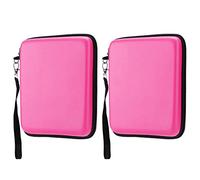 Aramox Bolsa de Almacenamiento de 2 Piezas Estuche Protector Rígido de EVA para Consola de Juegos Portátil 2DS Bolsa con Forro Antiarañazos Correa de Mano con Doble Cremallera para Viajes Transporte