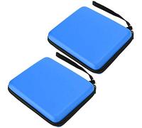 Aramox Bolsa de Almacenamiento de 2 Piezas Estuche Protector Rígido de EVA para Consola de Juegos Portátil 2DS Bolsa con Forro Antiarañazos Correa de Mano con Doble Cremallera para Viajes Transporte