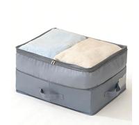 Aramox Bolsa de Almacenamiento Debajo de la Cama, Contenedor de Almacenamiento Debajo de la Cama de Tela de Sarga con Cubierta de Visualización Transparente, Diseño Plano Plegable a Prueba de Polvo