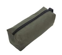 Aramox Bolsa de Herramientas para Electricistas de Cremallera, Bolso Portátil para Accesorios de Borde (Verde Oscuro)