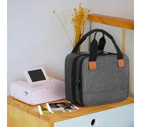 Aramox Bolsa de Poliéster de Servicio Pesado para Impresora Fotográfica, Selphy CP1500, CP1300, CP1200, Bandas de Elásticas Transparentes de la Sola Bolsa de Almacenamiento portátil.