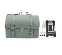 Aramox Bolsa de Rejilla Trasera de Motocicleta 29.5L Capacidad de Liberación Rápida, Cuero Falso, Ajuste Universal, Bloqueo Combinado, Hecho de Materiales de Desgaste, Ofrece un Amplio