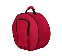 Aramox Bolsa Profesional para Caja de Tambor, Mochila de Nailon Negra de 14 Pulgadas con Correa para el Hombro y Bolsillos Exteriores para Baquetas, Transporte Protector para Libros de Música, (rojo)
