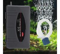 Aramox Bomba de Oxígeno Súper Silenciosa, Bomba de Aire de Pesca de Emergencia con bajo Consumo de Energía 2W 2x2L/min, Suministro de Oxígeno ABS Portátil para Fallas de Energía Al Aire Libre