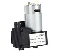 Aramox Bomba de Vacío de bajo Ruido DC Bomba de Trampa de Aire de Aire 12V/24 V Distinancia Eléctrica Portátil Alta Vacío -81KPA 10L/min con Pequeño Puerto de Descarga para Uso de la Tubería (DC12V)