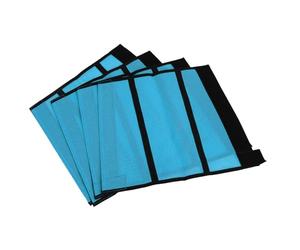 Aramox Botas de Mosca de Malla de Caballos, Material de Teslin Transpirable, Protectores Protectores de Piernas de Caballos para la Prevención de Moscas para Uso Al Aire Libre (Blue)