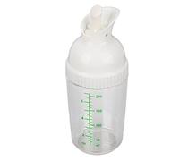 Aramox Botella Coctelera para Aderezo para Ensaladas, Dispensador de Condimentos ABS a Prueba de Fugas, Operación con una Sola Mano para Condimentos y Adobos de Cocina, Capacidad de 200 Ml (WHITE)