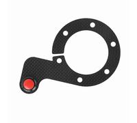 Aramox Botón de Bocina del Volante, Fibra de Carbono y Acrílico, Reemplazo Directo para Volantes de Carreras, Acceso Conveniente para un Mejor Rendimiento en Automóviles (One)