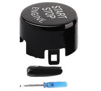 Aramox Botón de Parada de Arranque del Motor Interruptor de Encendido de Empuje ABS Parte Inferior del Disco de Repuesto de 3 Cm con Parada de Arranque Rojo para Conductores F30 F20 F10 G30 Cubierta