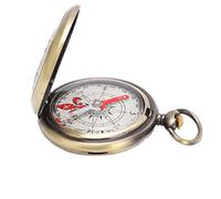 Aramox Brass Camping Compass Survival Compass Senderismo Portable Impermeable a Prueba de Choque con Escala de 360 ° para Actividades Al Aire Libre Exploración de Niños