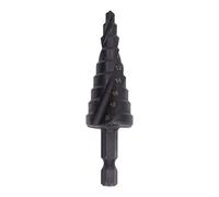 Aramox Broca Escalonada HSS M2 Vástago Hexagonal con Ranura en Espiral 9 Pasos 4 a 20 Mm Punta de 118 Grados para Perforación de Metal, Madera y Plástico con Taladros Inalámbricos y Usuarios de (9