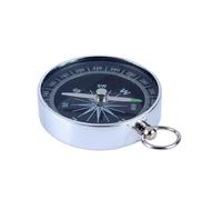 Aramox Brújula de Bolsillo Portátil Plateada, Aluminio Ligero para Acampar Al Aire, Senderismo, Navegación, Bisel Giratorio de 360 Grados, Ideal para Buscadores de Aventuras