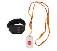 Aramox Buscapersonas Inalámbrico para Cuidadores, Botón de Alerta SOS con | SeñAl Estable de 433 MHz, Modos de Alerta por Vibración, Cordón para Personas Mayores, Resistente Al Agua IPX7, Uso en Baño
