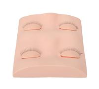 Aramox Cabeza de maniquí de Pestañas, Herramienta de Entrenamiento de Maquillaje de Silicona de PVC para Práctica de Extensión de Pestañas, Diseño Realista con Ojos Reemplazables para Principiantes