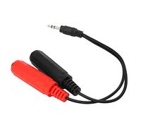 Aramox Cable Adaptador de Audio de 3,5 Mm a 6,35 Mm Convertidor de Conector Estéreo de Metal y Plástico 20 Cm 7,9 Pulgadas Plug and Play Señal Estable para Altavoces Reproductor de DVD Micrófono MP3