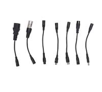 Aramox Cable Adaptador de Corriente Hembra DC 7 en 1 de 5,5 X 2,1 Mm para Patinete Eléctrico, Hoverboard, Bicicleta Eléctrica, Convertidor Reductor de 12 V, Compatible con Múltipl