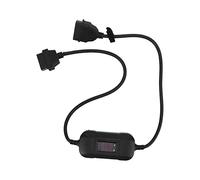 Aramox Cable Adaptador de Escáner, Material ABS, Herramienta de Diagnóstico Profesional para Camiones, Compatible con X431 Easydiag 2.0/3.0 para Vehículos Pesados (Black)