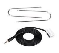Aramox Cable AUX de Audio para el automóvil, Cable Auxiliar de Audio para automóvil con Herramientas de extracción de Radio para 307 308 407 C2 C5 RD4