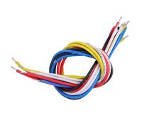 Aramox Cable de Conexión de Circuito Interno de 10 Piezas, Duradero, Resistente a la Corrosión y con Rendimiento Estable, con 5 Colores para Accesorios de Instrumentos de Cuerda de bajo (19cm)