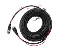 Aramox Cable de Extensión de Cámara de Respaldo de 4 Pines, Conector de Aviación M12, Cable de Cámara de Marcha Atrás con Línea de Disparo para Camión, Remolque, RV, Autobús, CCTV (10 m/32,8 pies)