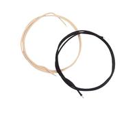 Aramox Cable de Guitarra, 2 Piezas de 3,3 Pies de Alambre de Guitarra de Reducción de Ruido Blindado en Estilo Vintage, Blanco y Negro